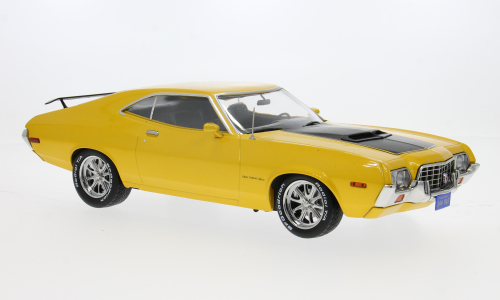 Ford Gran Torino Sport 1972 Geel - 1:18  Ford Gran Torino Sport 1972 Geel - 1:18